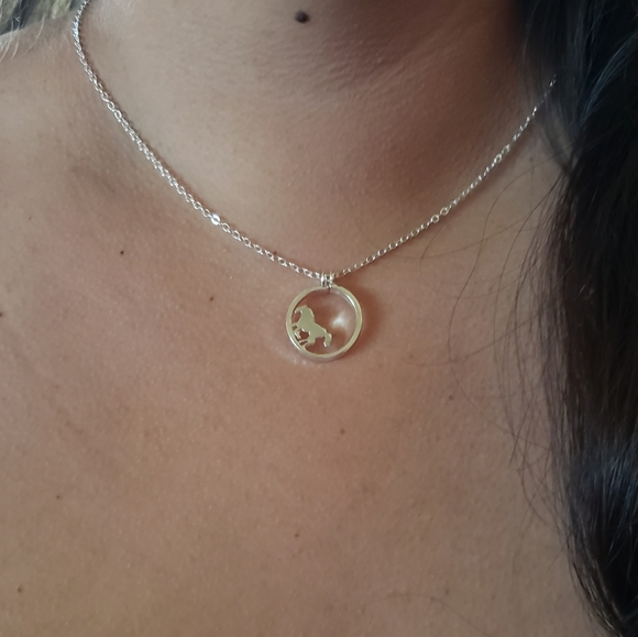 Dainty Horse Necklace. Cowgirl Western Country Rodeo Ranch Vaqueras Pony Cowboy - Picture 4 of 11